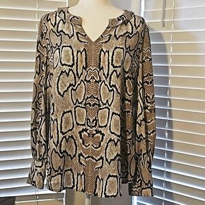 Cabi Snake Print Blouse